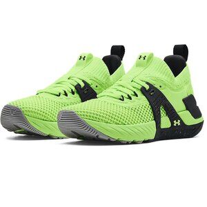 Under Armour Women's Project Rock 4 Training Shoe, Quirky Green/Black